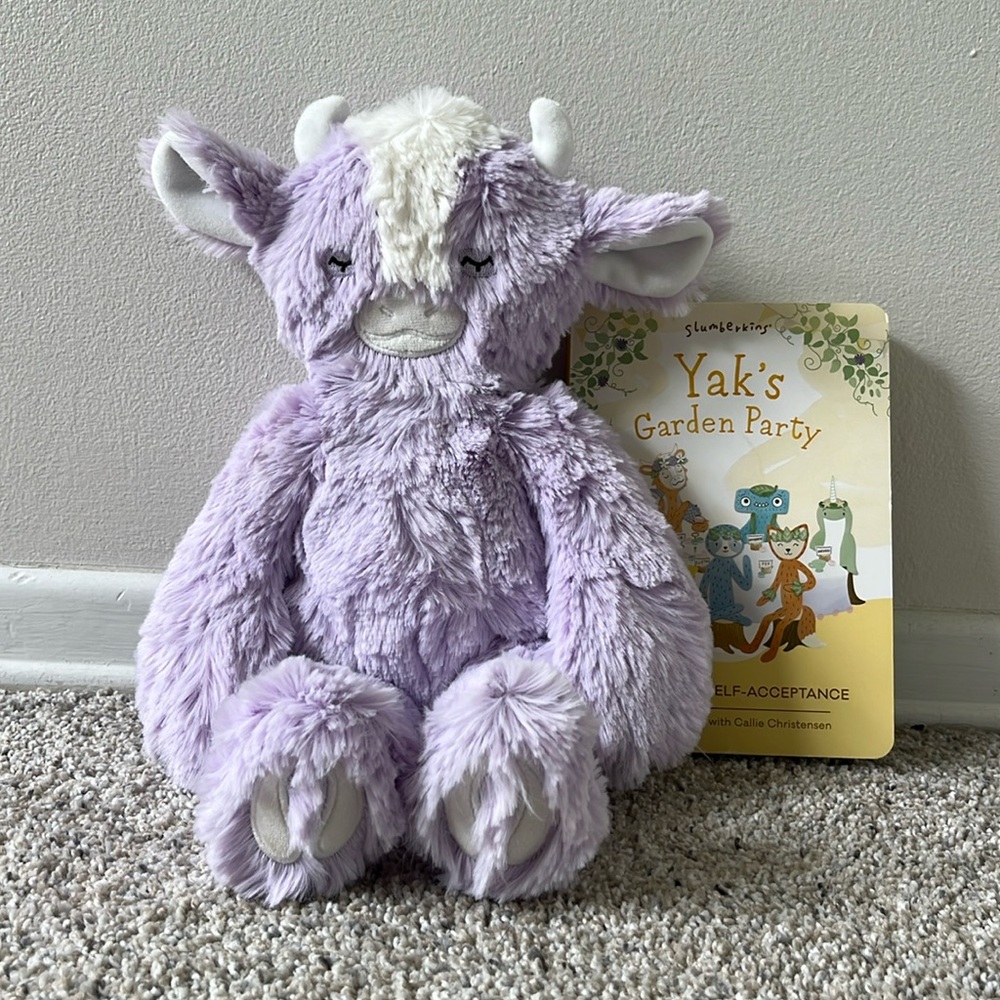 Slumberkins Lavender Yak Kin- Garden Party
